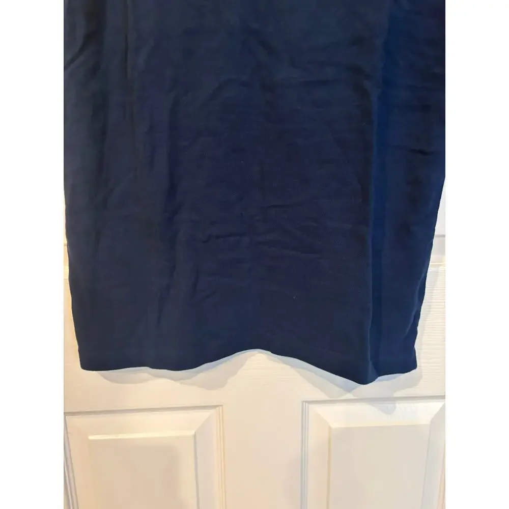 Banana Republic Organic Cotton Pique Polo Colorblock White Gray Blue Small